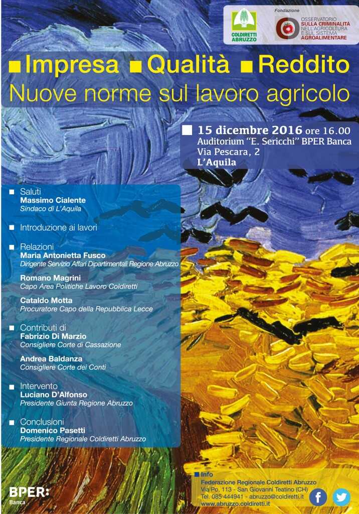 Nuove norme sul lavoro agricolo