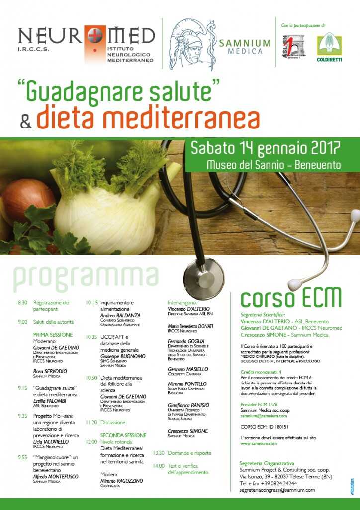 “Guadagnare salute” e dieta mediterranea