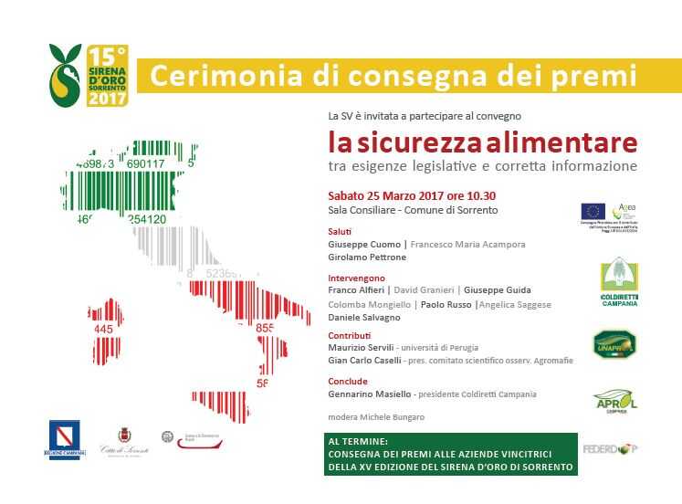 La sicurezza alimentare – Sorrento 25 marzo 2017