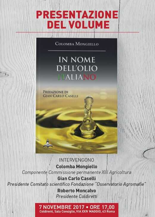 Presentazione del volume ”In nome dell’olio italiano”