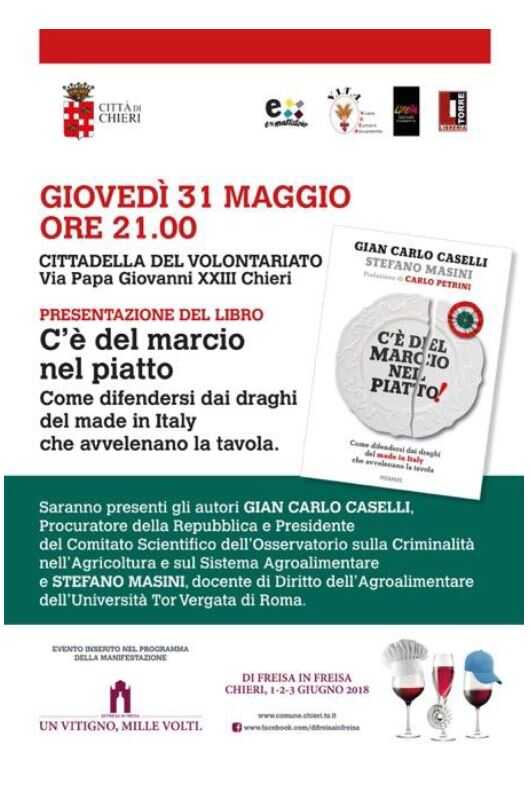 Presentazine libro “C’è del marcio nel piatto”