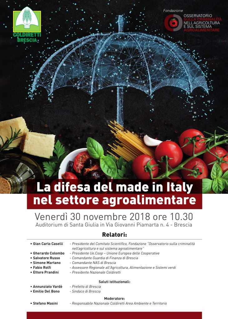 La difesa del made in Italy nel settore agroalimentare