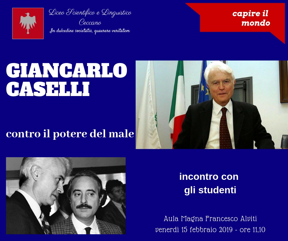 Contro il potere del male – Gian Carlo Caselli incontra la scuola