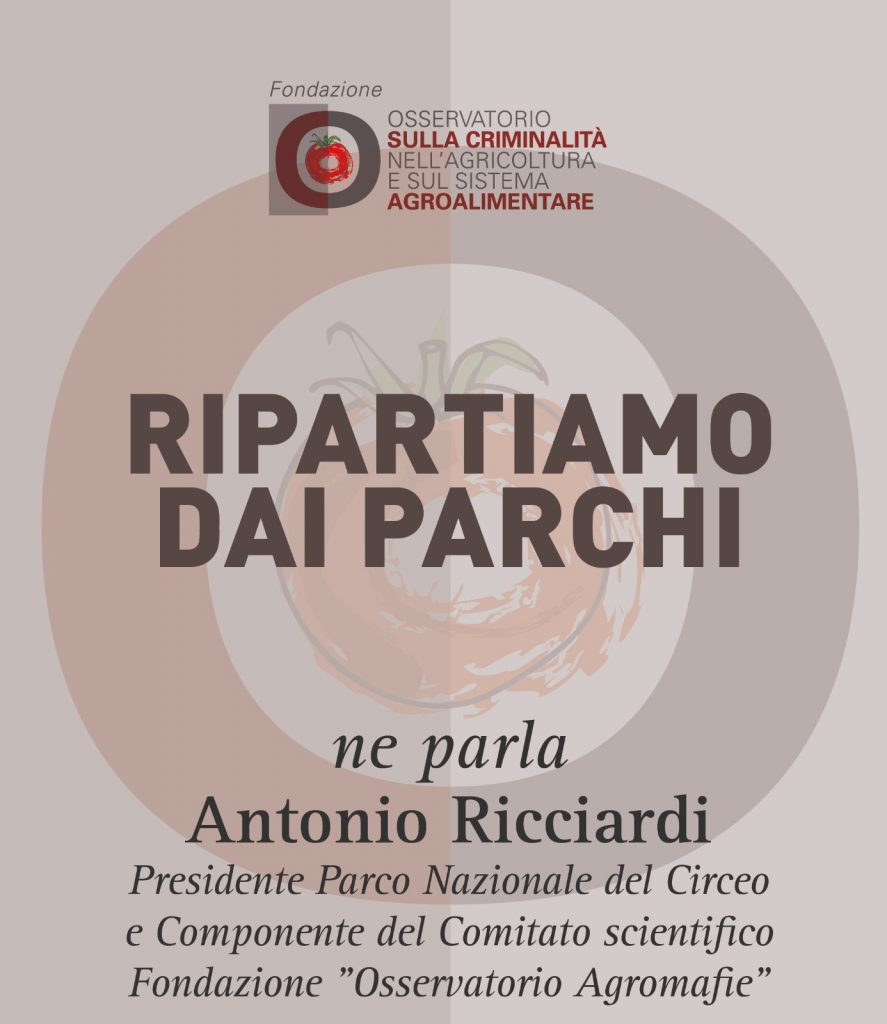Antonio Ricciardi, Ripartiamo dai parchi