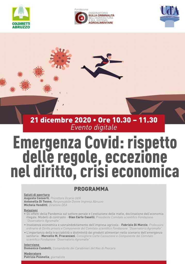 Emergenza Covid: rispetto delle regole, eccezione nel diritto, crisi economica