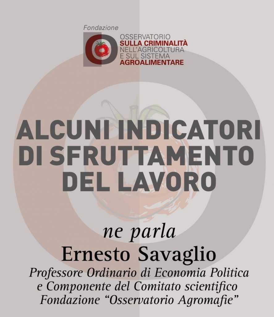 Alcuni indicatori di sfruttamento del lavoro