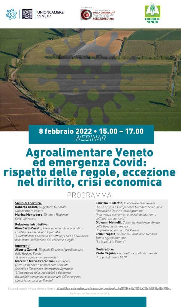 Agroalimentare Veneto ed emergenza Covid: rispetto delle regole, eccezione nel diritto, crisi economica