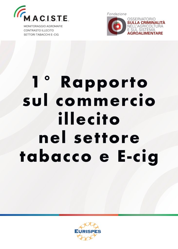 1° Rapporto sul commercio illecito nel settore tabacco e E-cig