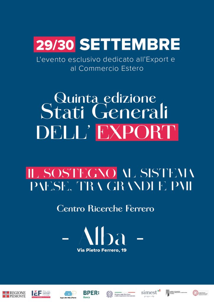 STATI GENERALI DELL’EXPORT – Il sostegno al sistema Paese, tra grandi e PMI