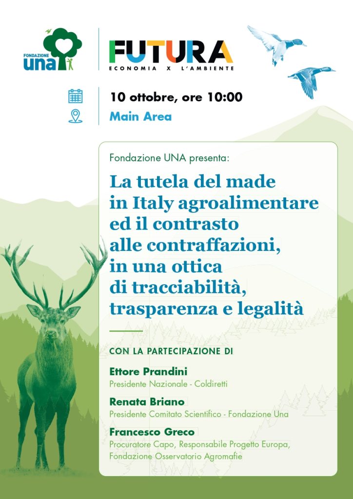 La tutela del made in Italy agroalimentare ed il contrasto alle contraffazioni, in un’ottica di tracciabilità, trasparenza e legalità