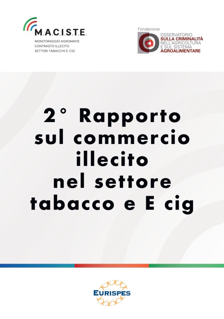 2° Rapporto sul commercio illecito nel settore tabacco e E-cig