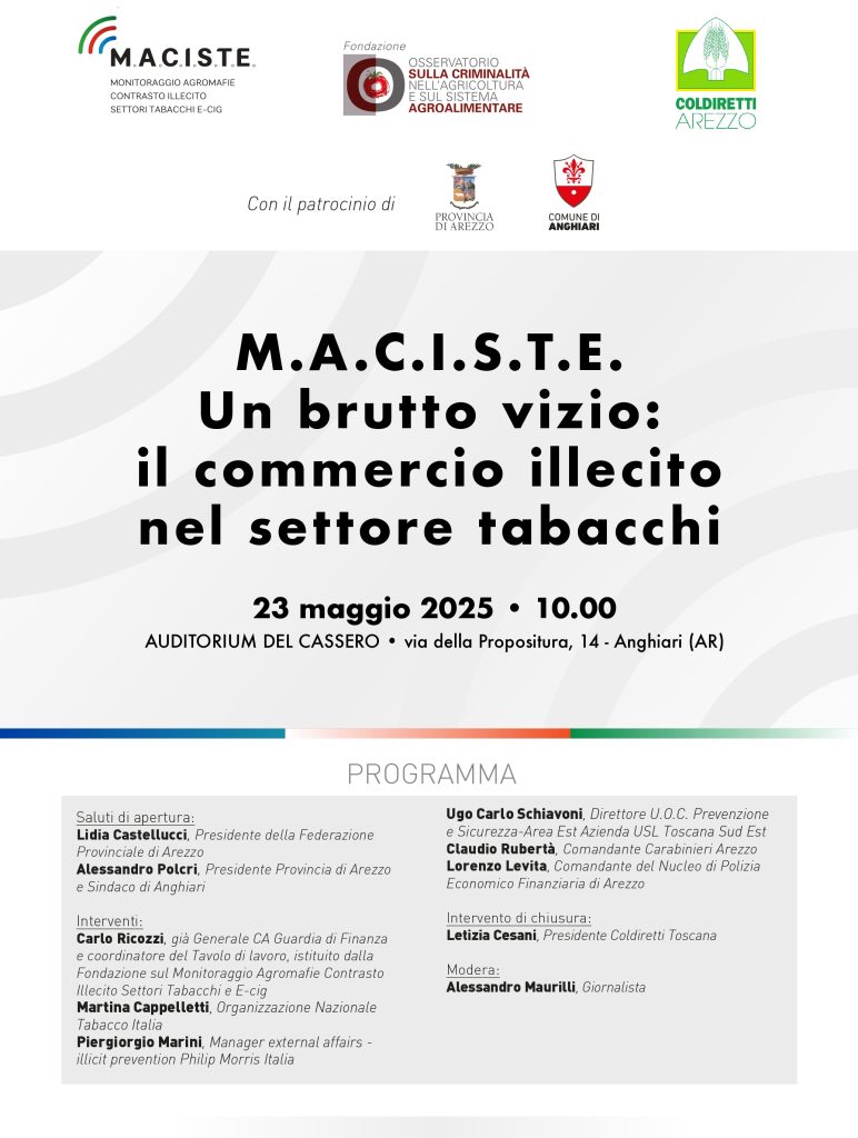 M.A.C.I.S.T.E. Un brutto vizio: il commercio illecito nel settore tabacchi