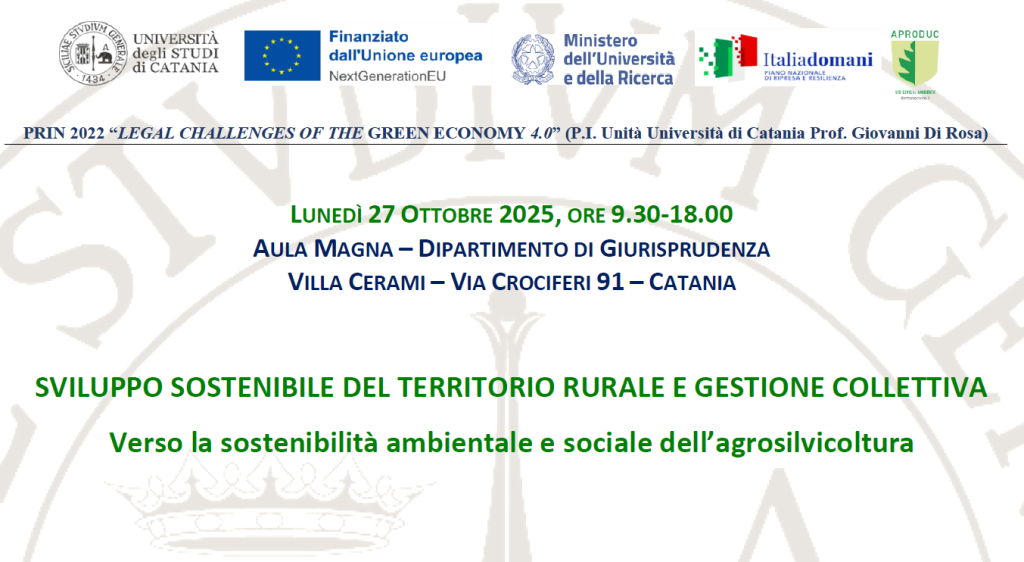 Sviluppo sostenibile del territorio rurale e gestione collettiva. Verso la sostenibilità ambientale e sociale dell’agrosilvicoltura