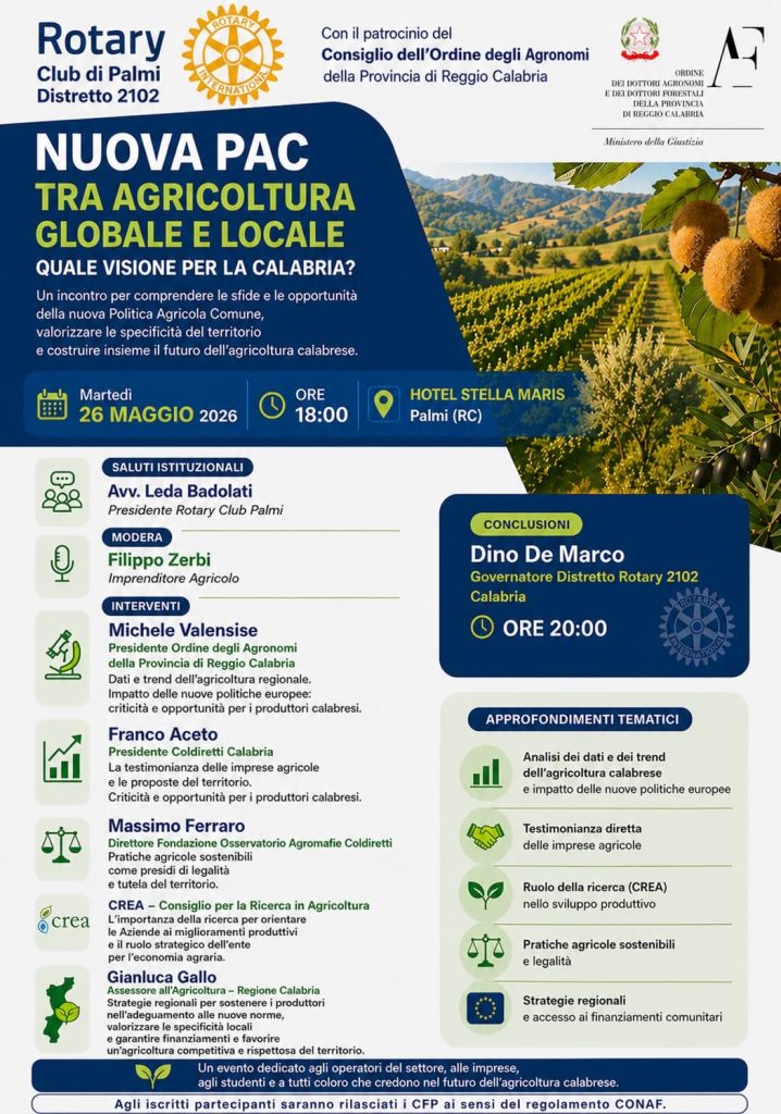 Nuova PAC tra agricoltura globale e locale. Quale visione per la Calabria?